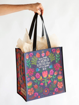 world better folk flower happy bag XL