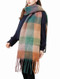 oversized cozy fringe fuzzy scarf