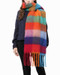 oversized cozy fringe fuzzy scarf