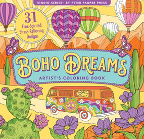 boho dreams adult coloring book