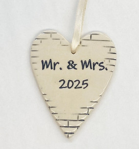 2025 wedding ceramic ornament