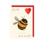 bee my valentine card