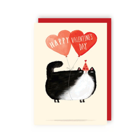 love cat valentine's day card