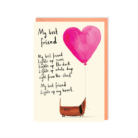 my best friend love card