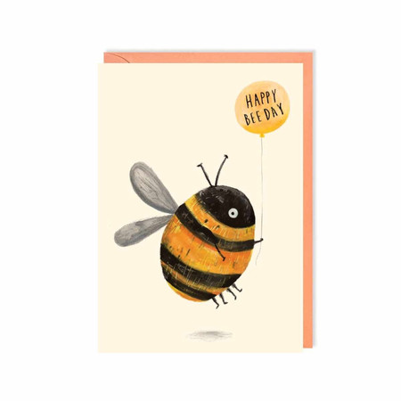 happy bee day birthday card