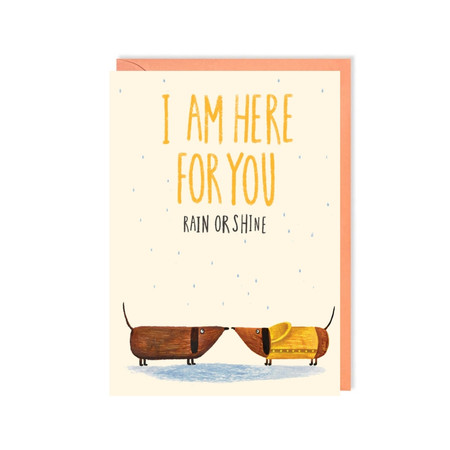 here for you  support card