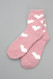 fleece plush fuzzy heart socks