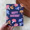 blue mushroom birthday card