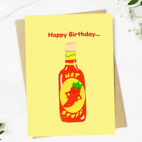 hot stuff birthday card