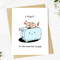 toast to the married couple wedding card