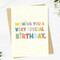 very special birthday birthday card