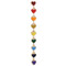 rainbow hearts post earrings