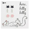 enamel cat post earrings set