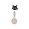 enamel cat post earrings set