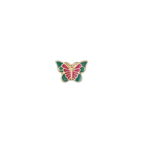 butterfly flutter enamel earrings