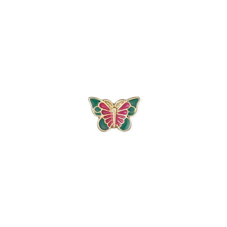 butterfly flutter enamel earrings