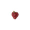 red strawberry post earrings