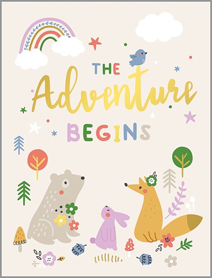 adventure begins new baby card