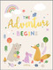 adventure begins new baby card