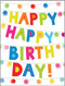 happy happy lights birthday card