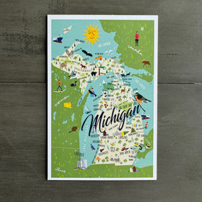 michigan postcard