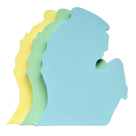 michigan shaped notepad (assorted)