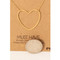 heart cutout pendant necklace