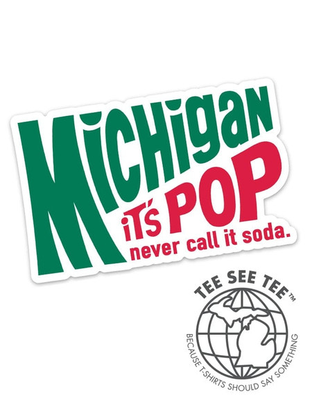 pop never soda sticker