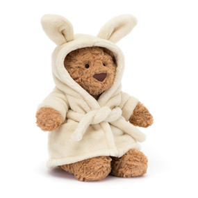 bartholomew bear with bathrobe
