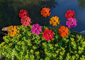 sunburst flower stakes 