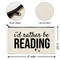 reading canvas zipper pouch