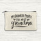 grandma canvas zipper pouch