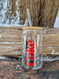 diet coke beer can glass with lid