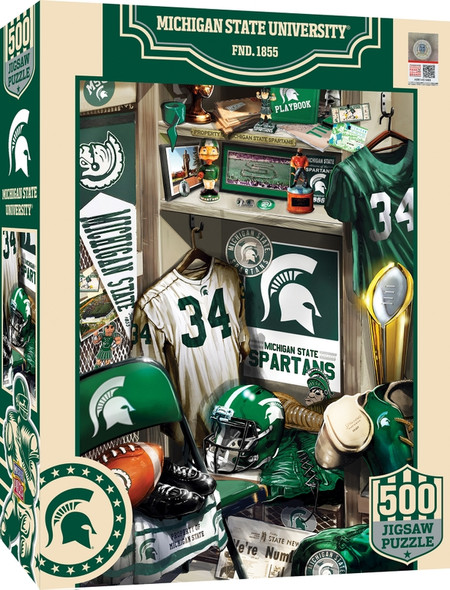 michigan state locker room 500 piece puzzle