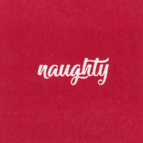 naughty and nice cocktail napkins