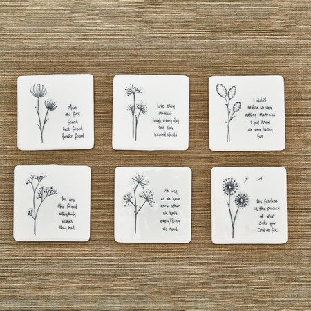floral coasters