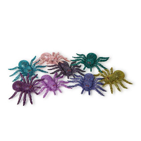 glitter spiders