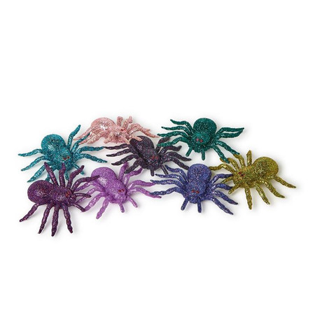 glitter spiders