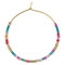 multi tiny seed bead hoop earrings