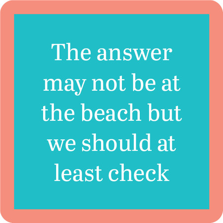 beach answer coaster