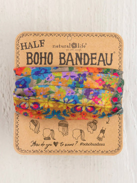 folk patchwork half boho bandeau