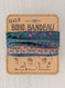 folk floral border half boho bandeau