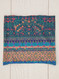 folk floral border half boho bandeau