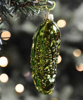 glass pickle ornament