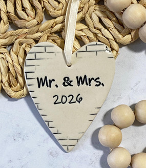 2026 wedding ceramic ornament