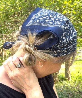 boho floral cotton bandana