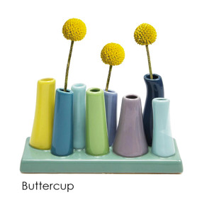 pooley tube vases (set of 8)