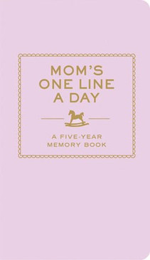 moms one line a day journal diary record book pink 5 five year memory 