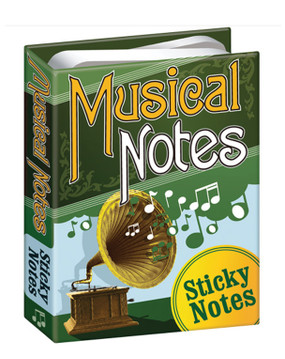 musical notes sticky post it notes set gift for music lover teacher