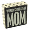worlds greatest mom rustic vintage wooden box sign home decor gift mothers day birthday